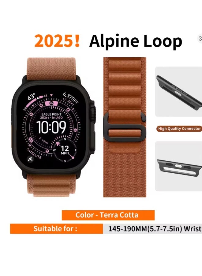 Apple Watch Alpine Loop Band for Apple Watch Ultra 3 | 2 | 1, 49mm/45mm/44mm/42mm Soft Nylon Woven Sport Strap Compatible with iWatch Series 11/10/9/8/7/6/5/4/3/2/1 - Image 3
