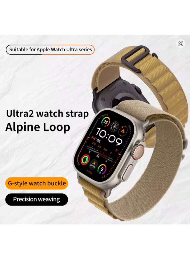 Apple Watch Alpine Loop Band for Apple Watch Ultra 3 | 2 | 1, 49mm/45mm/44mm/42mm Soft Nylon Woven Sport Strap Compatible with iWatch Series 11/10/9/8/7/6/5/4/3/2/1 - Image 4