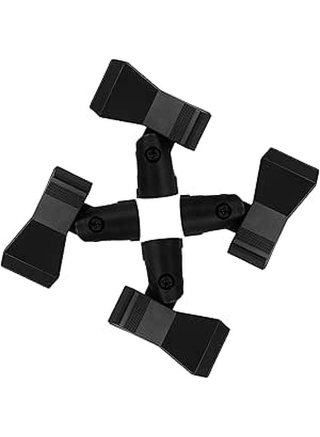 4 Pcs Black Microphone Flange Mount Clip Holder For Wireless Directional Mic - Image 1