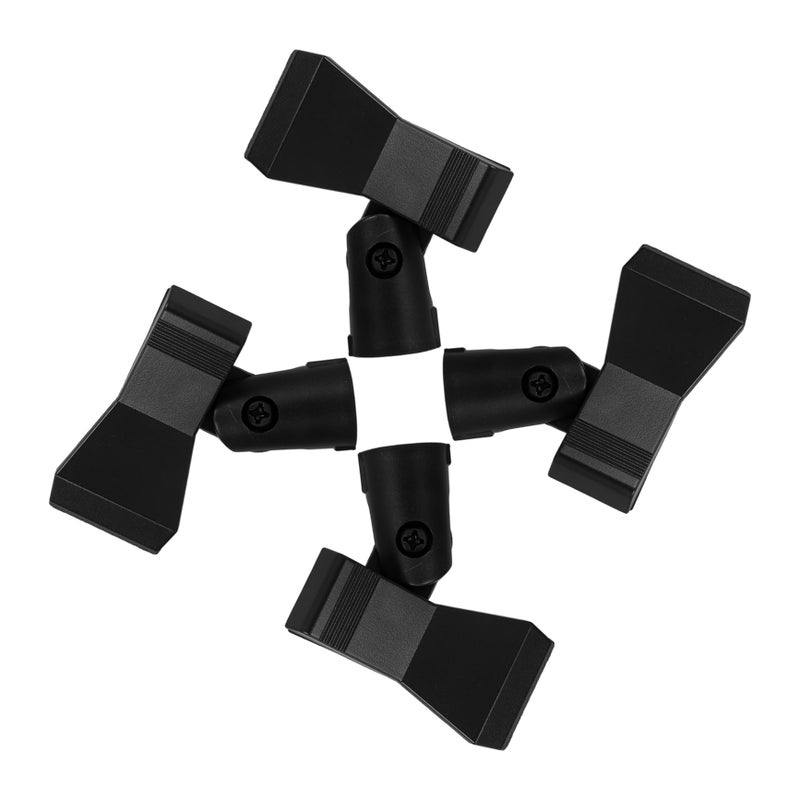 4 Pcs Black Microphone Flange Mount Clip Holder For Wireless Directional Mic - Image 2