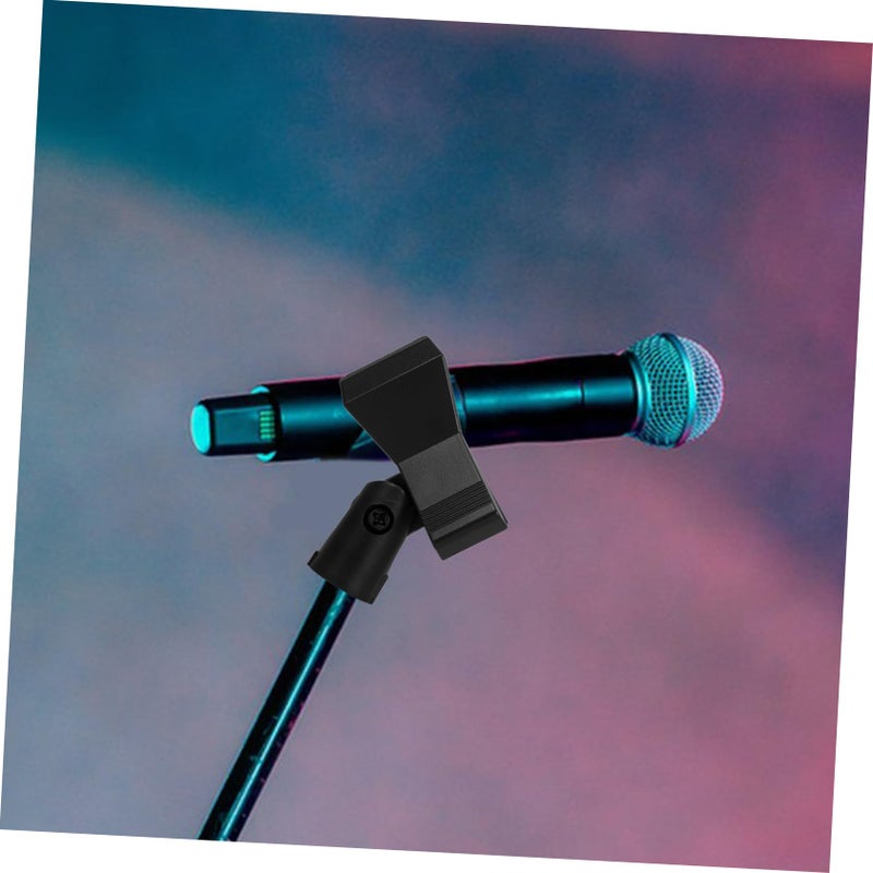 4 Pcs Black Microphone Flange Mount Clip Holder For Wireless Directional Mic - Image 5