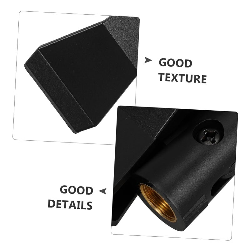 4 Pcs Black Microphone Flange Mount Clip Holder For Wireless Directional Mic - Image 4