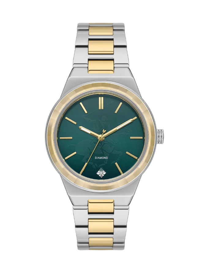 BEVERLY HILLS POLO CLUB BEVERLY HILLS POLO CLUB Women's Analog Green Dial Watch - BP3584X.570