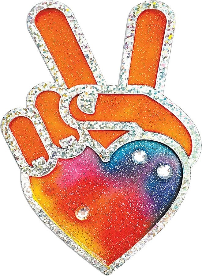 Creativity for Kids Easy Sparkle Window Art Kit - Paint and Decorate 7 DIY Suncatchers, Arts and Crafts for Kids Ages 6-8+, Activities for Kids, Rainbow Sprinkles - Image 3