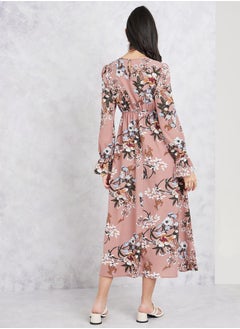 Floral Print A-Line Midi Dress - pzsku/Z0853C3F69490E2649114Z/45/_/1710080099/7608debb-2bf8-448c-abb5-e34e20c21825