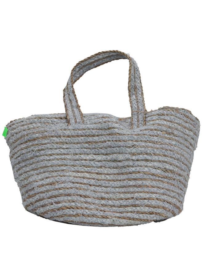 Alsaif Wicker Thermos Bag 50 X 28 Cm Gray Brown - Image 2