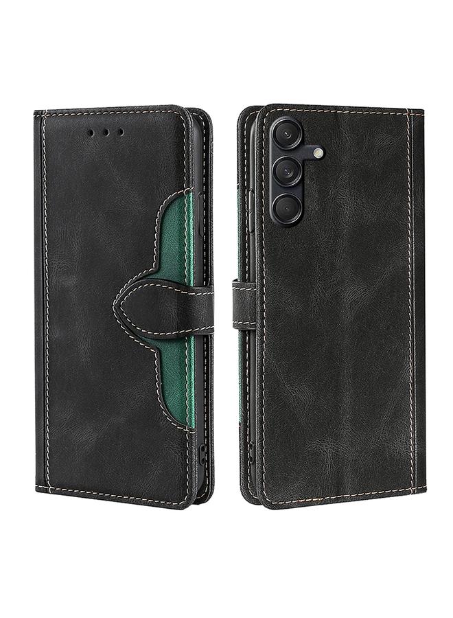 اس-توب جراب لهاتف Samsung Galaxy M55 5G مصنوع من الجلد مع مشبك مغناطيسي - Image 1