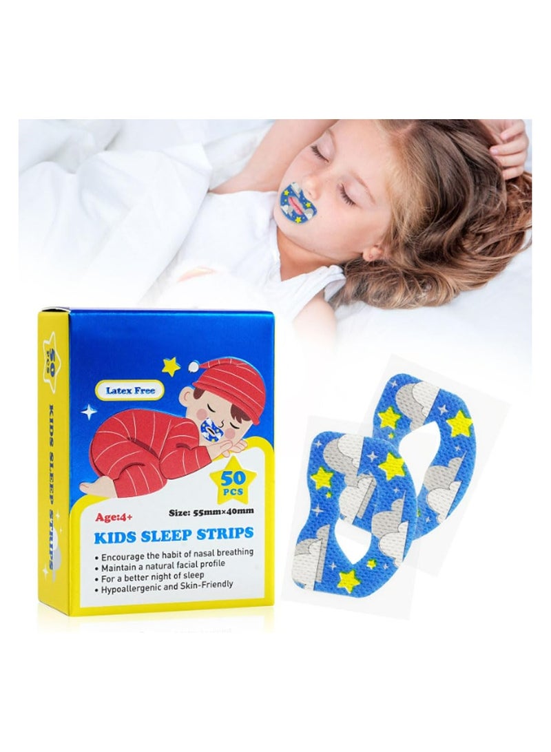 CMGTYYD Mouth Tape for Sleeping,50Pcs Sleep Strips,Safe And Effective Relief Of Sleep, Mouth Breathing, And Snoring,Gently Improve Sleep And Develop Nasal Breathing Habits,Promote nighttime sleep  - Image 1