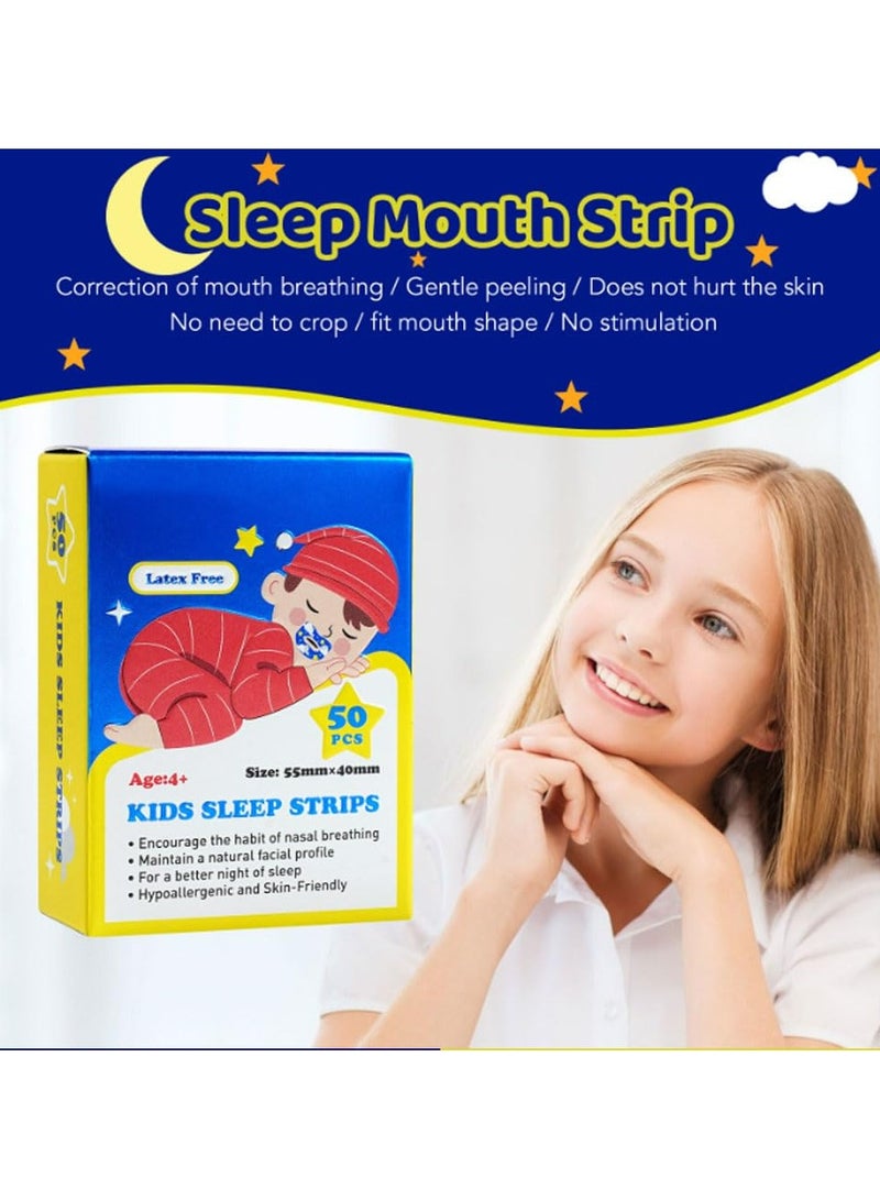 CMGTYYD Mouth Tape for Sleeping,50Pcs Sleep Strips,Safe And Effective Relief Of Sleep, Mouth Breathing, And Snoring,Gently Improve Sleep And Develop Nasal Breathing Habits,Promote nighttime sleep  - Image 2