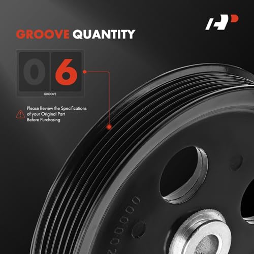 A-Premium بكرة مضخة توجيه الطاقة A-Premium متوافقة مع جيب رانجلر 2007 2008 2009 2010 2011، V6 3.8L - Image 4