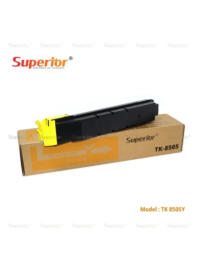 SOS Superior Superior Kyocera TK-8505Y Yellow Toner Cartridge – For TASKalfa 4550ci / 5550ci / 4551ci / 5551ci - Image 1