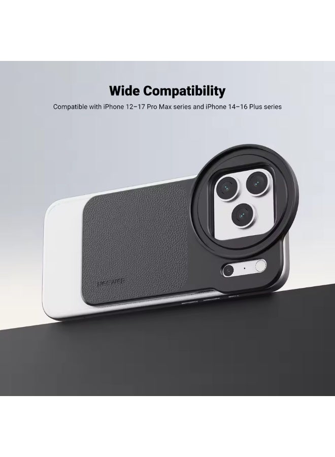 NEEWER 6.9 Inch MagSafe Magnetic Lens Filter Holder with CPL Anti-Reflective Filter Kit, Compatible iPhone 12 13 14 15 16 17 Pro Max / iPhone 14 15 16 Plus - Image 3