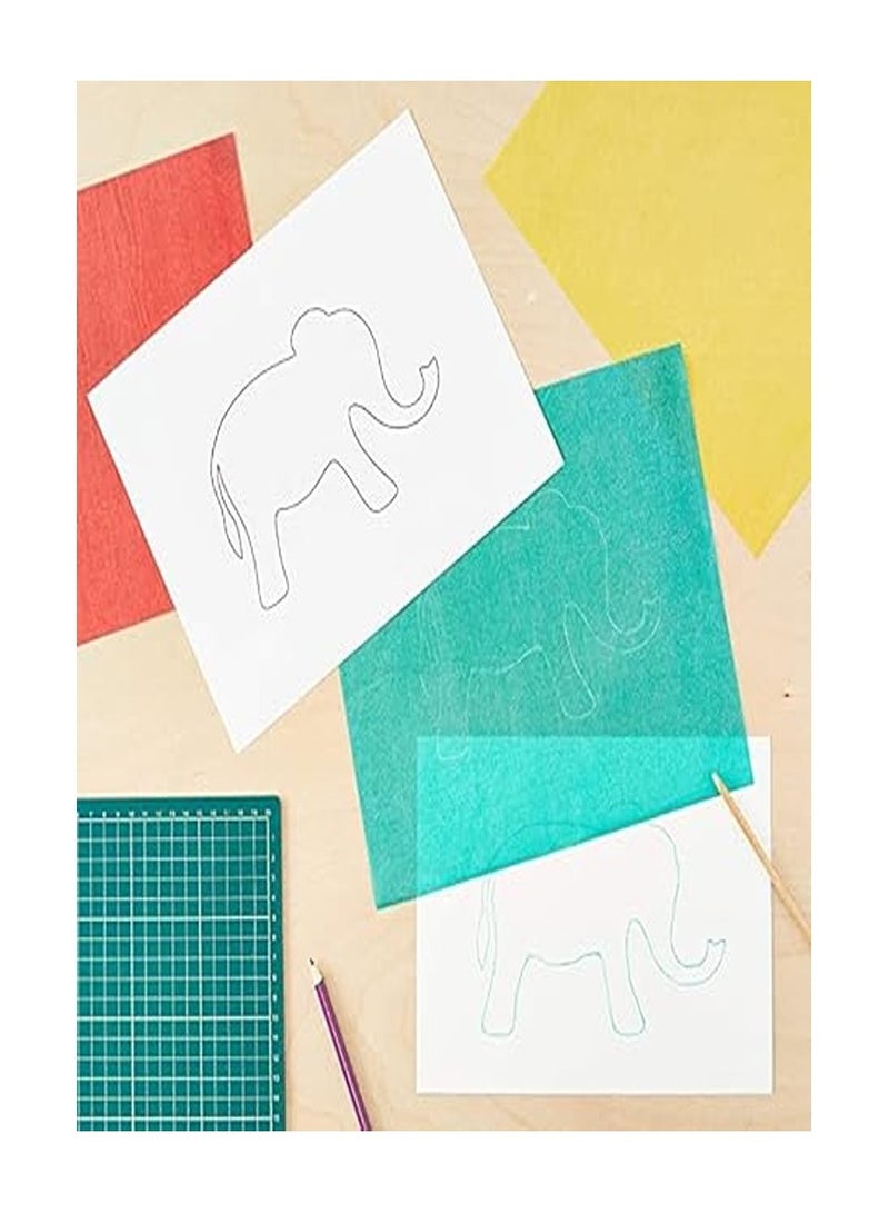 فرخ ورق كربون لتتبع القماش والخشب الكتابة و الرسم من خلالة مقاس 42*90 (أخضر) - Image 2