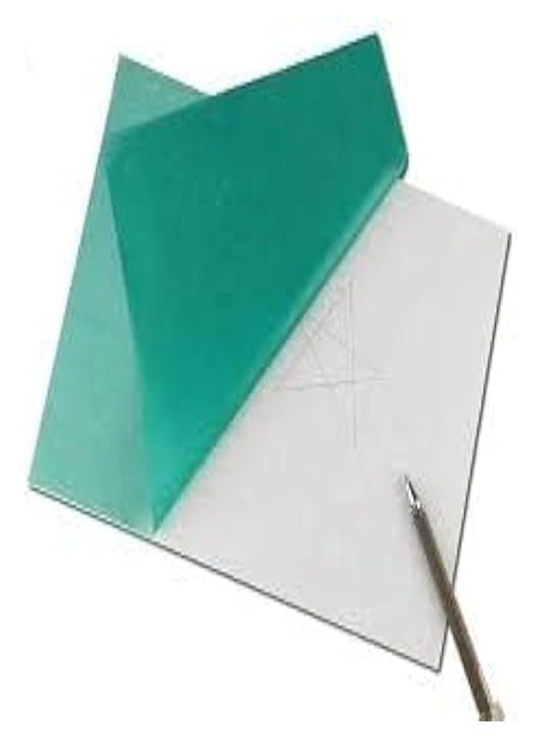 فرخ ورق كربون لتتبع القماش والخشب الكتابة و الرسم من خلالة مقاس 42*90 (أخضر) - Image 1