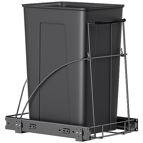 Insputer Pull Out Trash Can Under Cabinet, Requires 13" W X 18" D Cabinet, Under Sink Trash Can Kit, Slide Out Garbage for Kitchen(Not Included Can) - Image 1