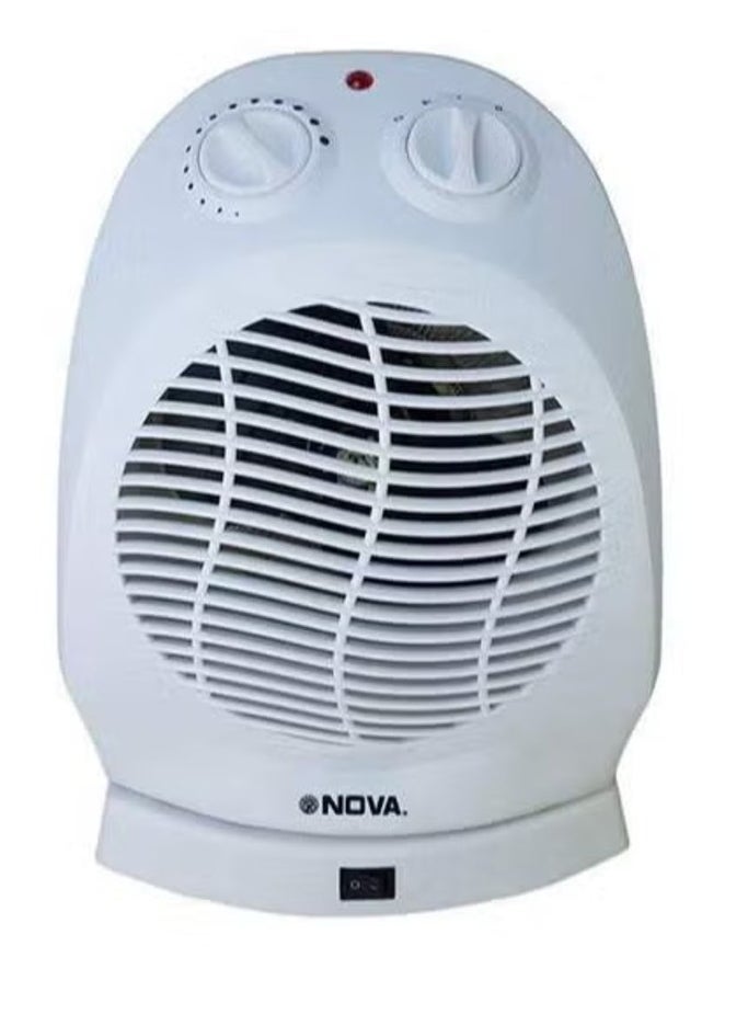 NOVA 2000W Electric Fan Heater Room Heater with 2 Temperature Settings – NH-1203F, Compact & Efficient Heater for Home, Office & Bedroom, Adjustable Heat, Quick Heating, Energy-Saving, Safe & Quiet Operation  - Image 3