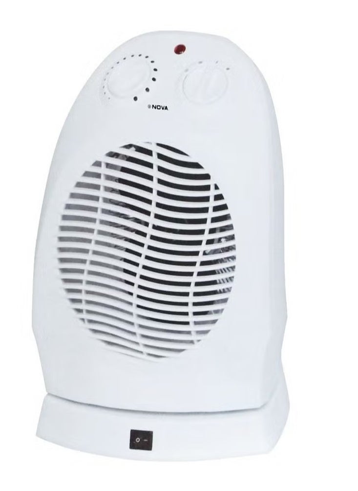 NOVA 2000W Electric Fan Heater Room Heater with 2 Temperature Settings – NH-1203F, Compact & Efficient Heater for Home, Office & Bedroom, Adjustable Heat, Quick Heating, Energy-Saving, Safe & Quiet Operation  - Image 2