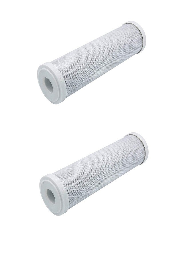 CFS - 2 Pack Carbon Block Water Filter Cartridges Compatible with SMCB-2510 Models - Removes Bad Taste and Odor - Whole House Replacement Filter Cartridge - 0.5 Micron - 2.5” x 9-7/8” - Image 1