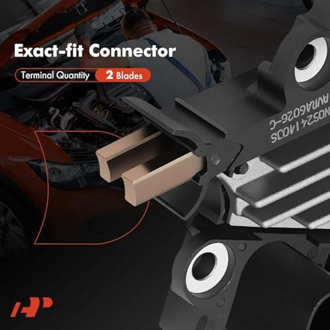 A-Premium Alternator Voltage Regulator Replacement for Ford Transit 2006-2014 Fiat Ducato 2006-2023 Land Rover Defender 1990-2016 Peugeot Boxer 807 Citron Jumper, 14V - Image 5