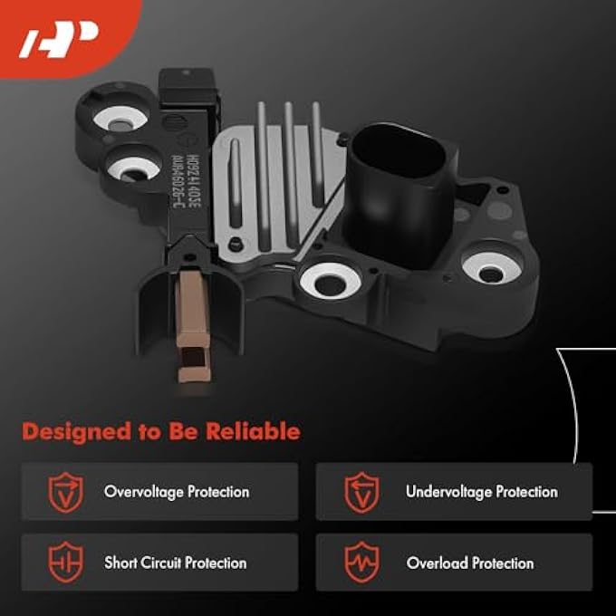 A-Premium Alternator Voltage Regulator Replacement for Ford Transit 2006-2014 Fiat Ducato 2006-2023 Land Rover Defender 1990-2016 Peugeot Boxer 807 Citron Jumper, 14V - Image 2