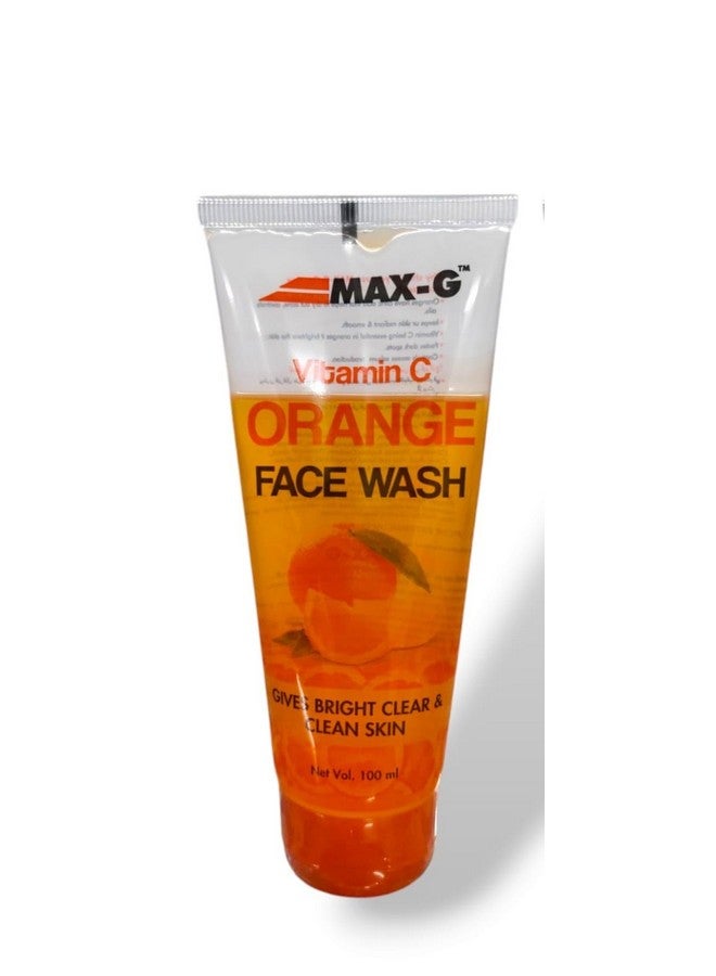 MAX-G Vitamin C Orange Face Wash | Orange Face Wash for Clean And Gives Bright Clear & Clean Skin | Vitamin C Face Wash for Golwing Skin Dullness,All Skin Type, (Pack of 1) - Image 1