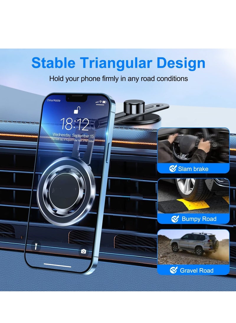 SYOSI Magnetic Phone Mount for Tesla Motors Compatible All Phones Folding and Sliding Design Strong Magnetic Force  - Image 3