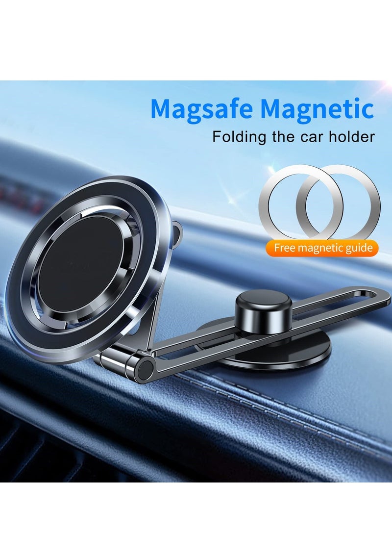 SYOSI Magnetic Phone Mount for Tesla Motors Compatible All Phones Folding and Sliding Design Strong Magnetic Force  - Image 2
