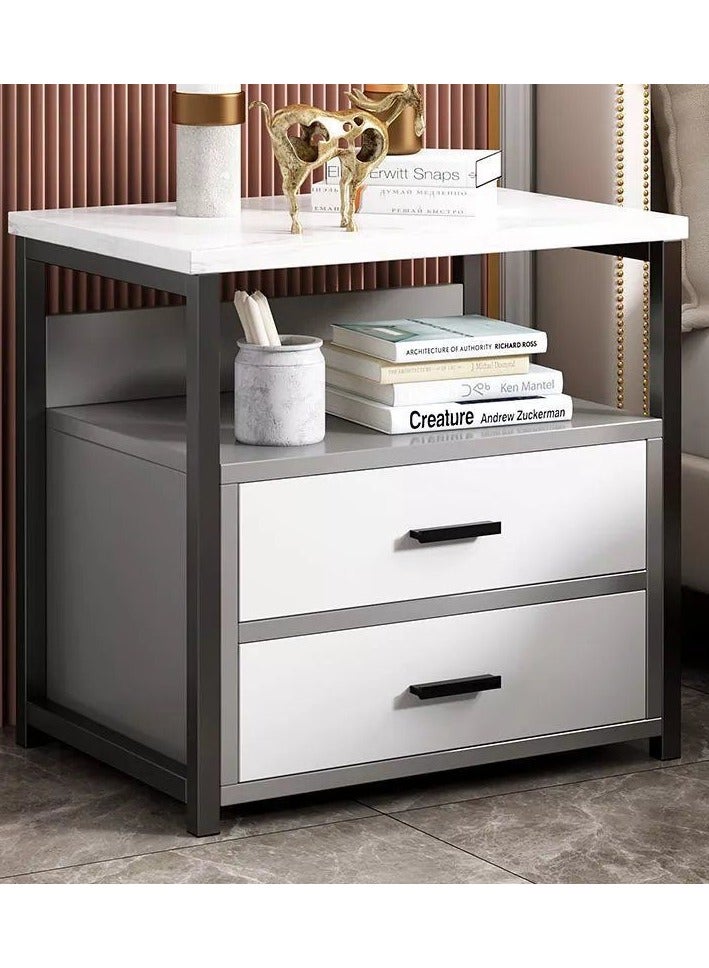  CityRiya-Long منضدة ، طاولة السرير الحد الأدنى ، 40*34*50 سم منضدة ، طاولة نهاية أريكة ، طاولة جانب السرير ، طاولة خزانة ، خزانة تخزين مع أدراج لغرفة المعيشة ، غرفة نوم - Image 1