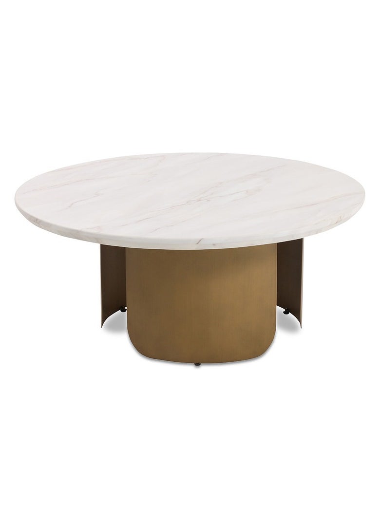 Nicolas Round Coffee Table, Cream And Brushed Gold - pzsku/Z08542EA38C6571268211Z/45/_/1716451426/33fd0039-51d0-49d8-a99d-f4fdc58dcae7