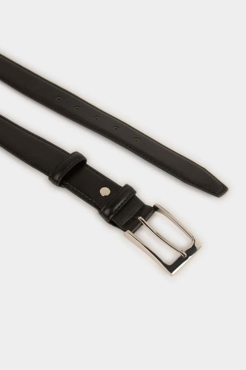 Defacto  Man Rectangle Clasp Faux Leather Belt for Men | Best Price UAE