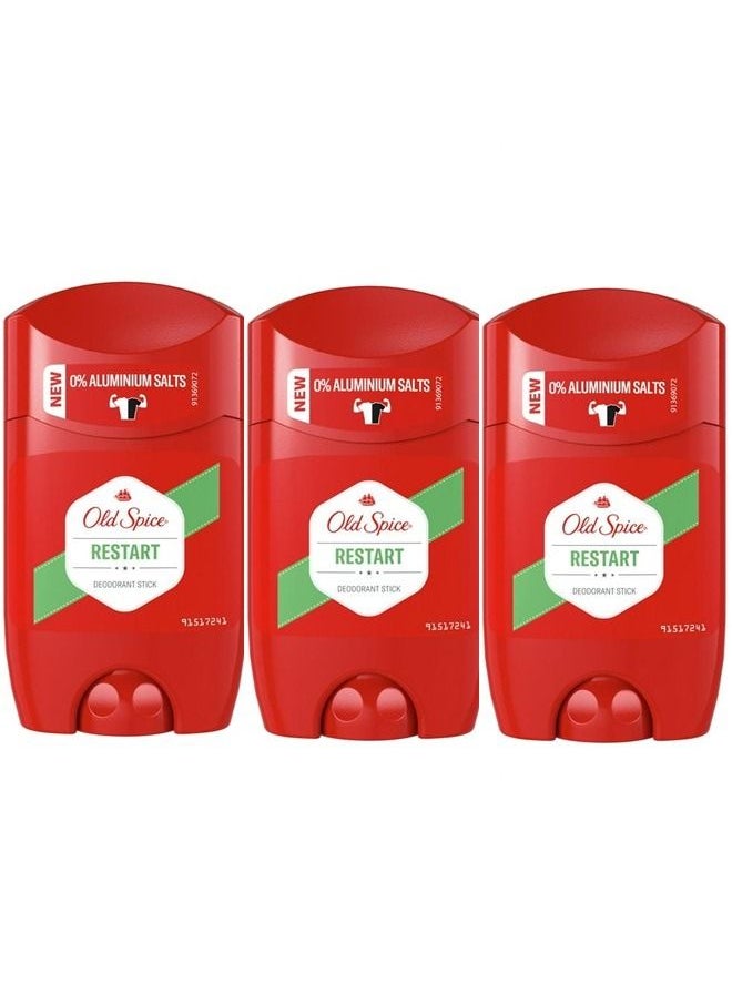 Old Spice - Restart Deodorant Stick 50ml Pack of 3 - Image 1