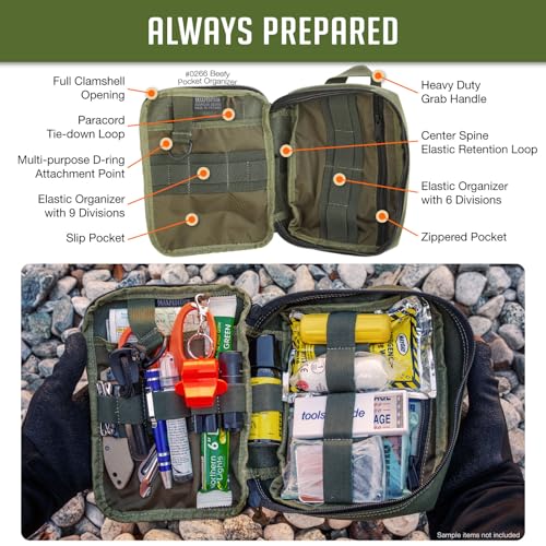 Maxpedition Gear Beefy Pocket Organizer, OD Green - Image 4