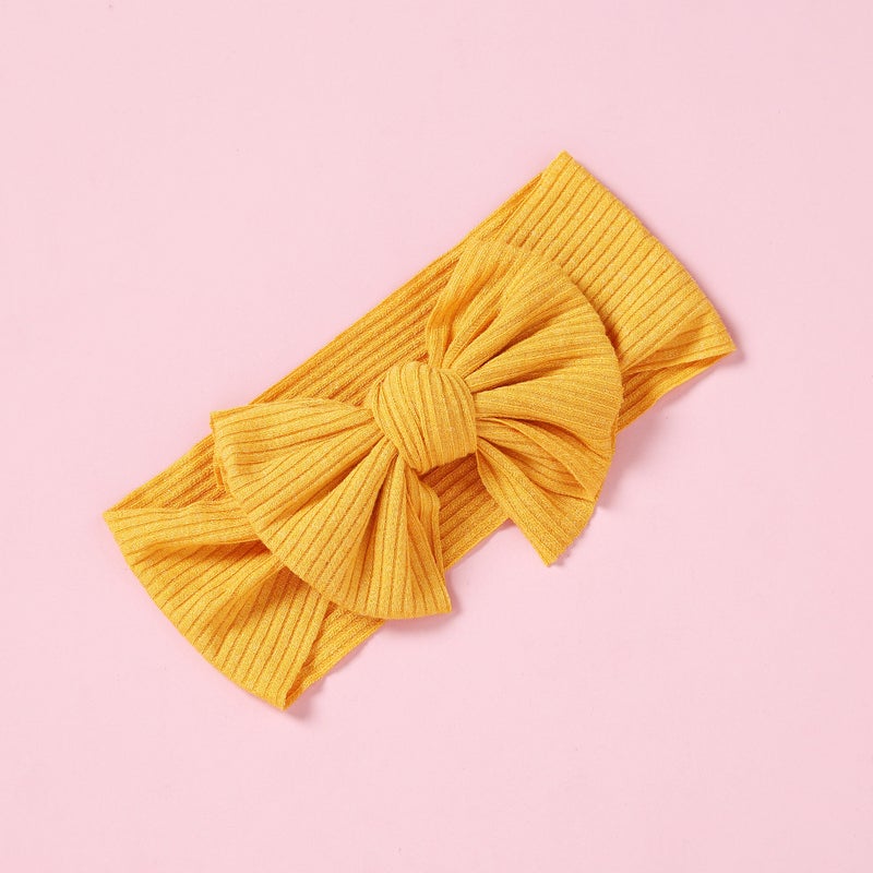 Generic European and American children's hair accessories bow headdress baby hair band handmade pit Guard Door baby headband in stock wholesale  - Image 2