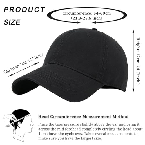 LYDTICK 20 Pack Baseball Cap Blank Trucker Hats Bulk Wholesale Hats Adjustable Plain for Men Women, Black - Image 2