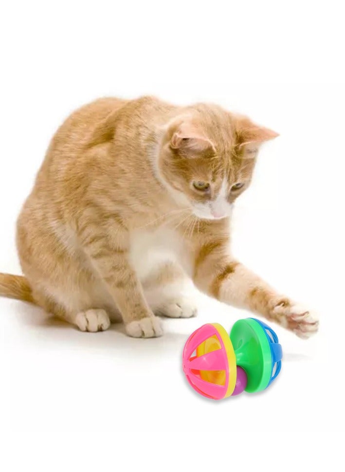 Goolsky Hot Sale! Colorful Rolling Bell Ball for Cats - Self - entertaining, Teeth - grinding and Boredom - relieving Gadget for Kittens - Image 1