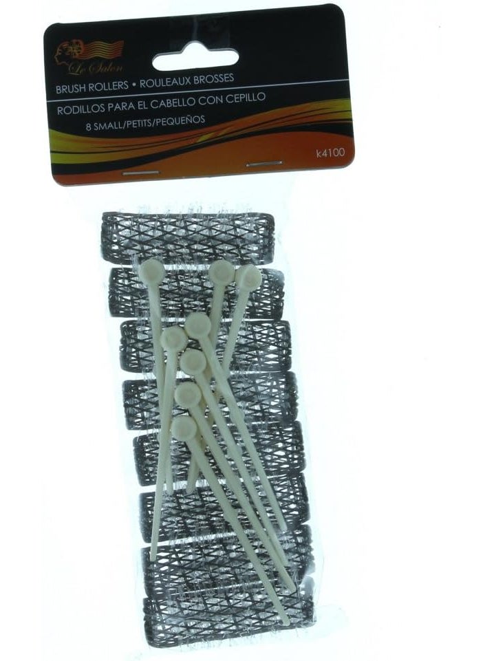 Le Salon 16 BRUSH ROLLERS  PINS Small Mini Hair Curlers Bristles 2 x 12 Kids Pageants 2 packs 