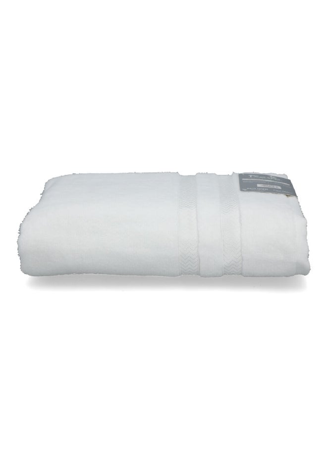 REVE Lucaluca Luxurious Highly Absorbent Cotton Bath Sheet White 100 x 180 cm  - Image 4