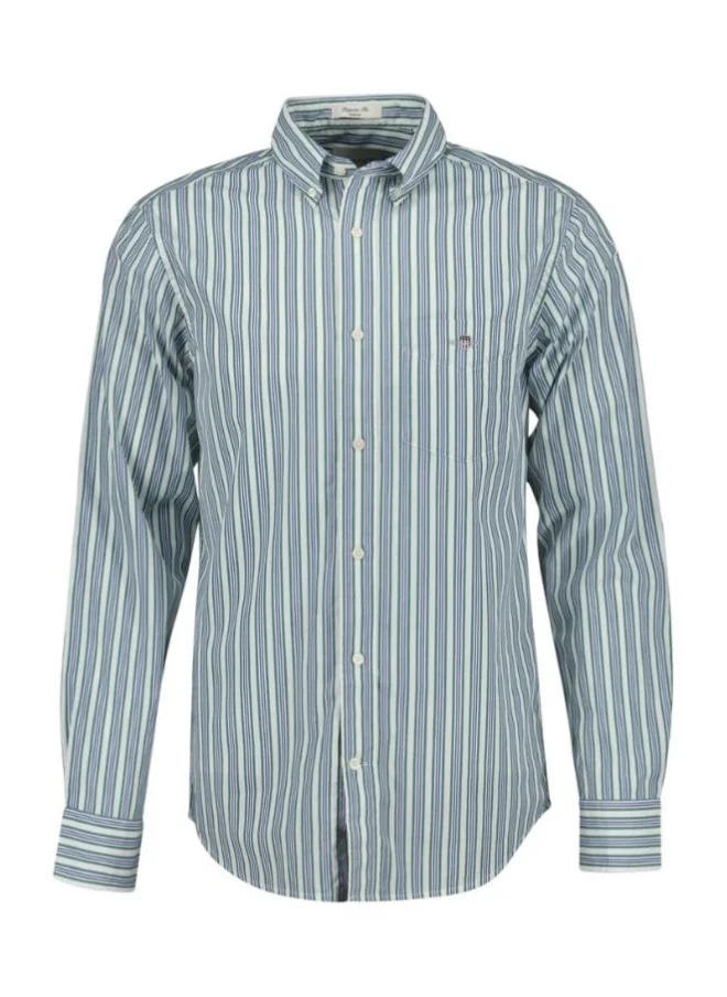 غانت Gant Regular Fit Striped Poplin Shirt