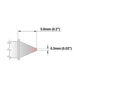 Thermaltronics M7C301 Conical 0.5mm (0.02in) interchangeable for Metcal STTC-116 - Image 2