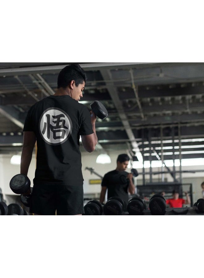 ALLNTRENDS Adult T Shirt Training Symbol Trendy Shirt Popular, Black, M - Image 4