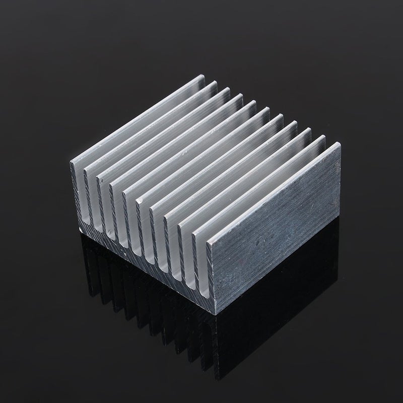 White Aluminum Heatsink Cooler 40mm x 40mm x 20mm 11 Tooth for High Power Transistor Semiconductor - Image 3
