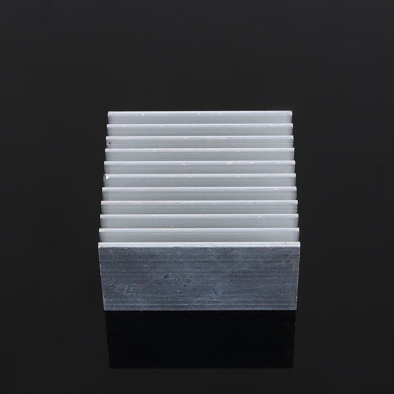 White Aluminum Heatsink Cooler 40mm x 40mm x 20mm 11 Tooth for High Power Transistor Semiconductor - Image 4
