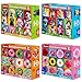 SYNARRY 100 Piece Puzzles for Kids Ages 46 68 Wooden 100 Piece Puzzle 4 5 6 7 8 Year Old Puzzles for Kids Ages 48 Cat Dog Flower Donut Jigsaw Puzzle Easter Gifts for 3 Years Old Boys Girls - Image 2