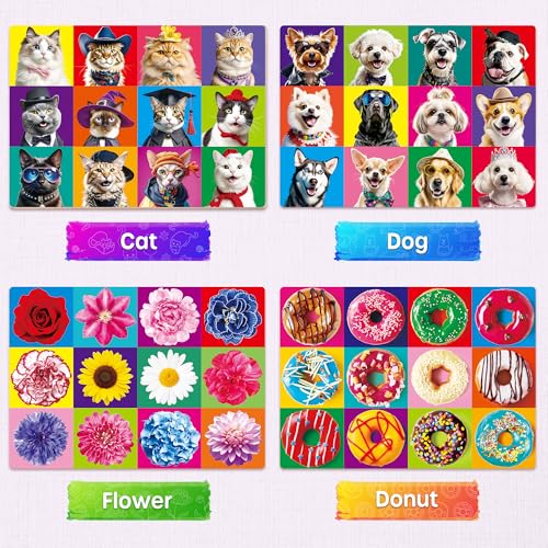 SYNARRY 100 Piece Puzzles for Kids Ages 46 68 Wooden 100 Piece Puzzle 4 5 6 7 8 Year Old Puzzles for Kids Ages 48 Cat Dog Flower Donut Jigsaw Puzzle Easter Gifts for 3 Years Old Boys Girls - Image 5