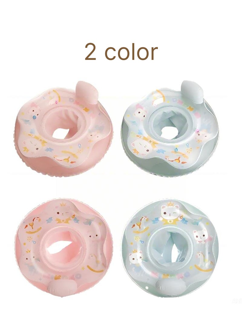 [L SIZE]Blue Baby Swim Ring Seat, Soft and Skin-Friendly, Available in S/M/L Sizes, For Babies 10-48 Months (S: 10-24M, M: 18-36M, L: 24-48M)  - Image 5