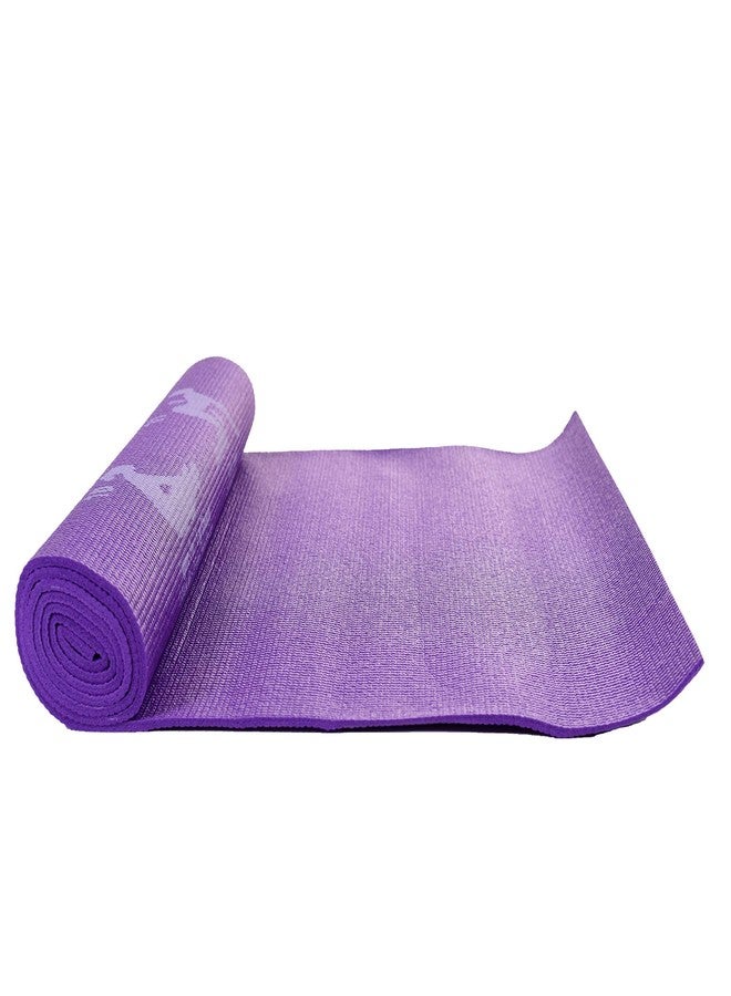 IRIS Fitness Printed Sun Salutation Premium Yoga Mat Purple (180 cm X 65 cm X 6mm) - Image 3