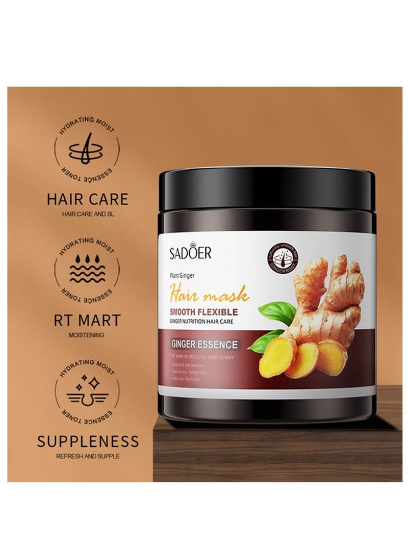 SADOER Ginger Hair Mask Smoothing Flexible Nutrition Hair Care 500 ml - Image 2