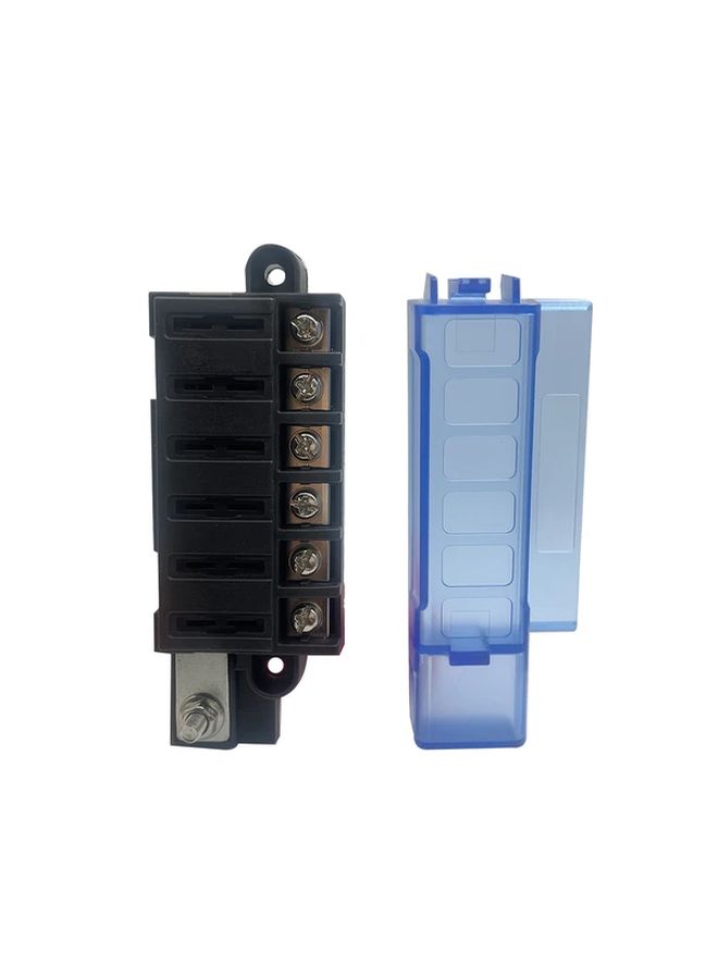 Compact 4 Circuit Automotive Blade Fuse Block With Protective Cover Durable PC Material - Image 5