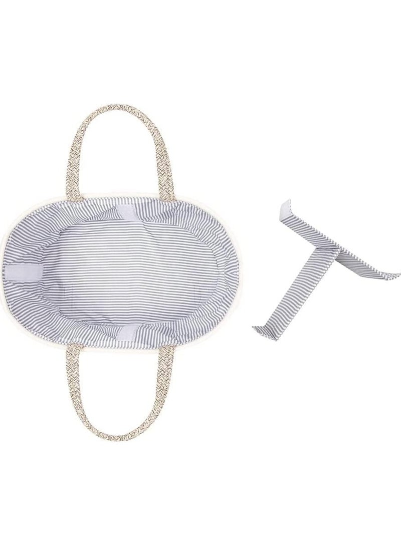 Gonice Baby Nappy Caddy Organiser,Portable Cotton Rope Woven diaper Caddy-Nursery Storage, DIY Basket with Changeable Compartments, Newborn Shower Gift Tote Bag (Yellow)  - Image 4