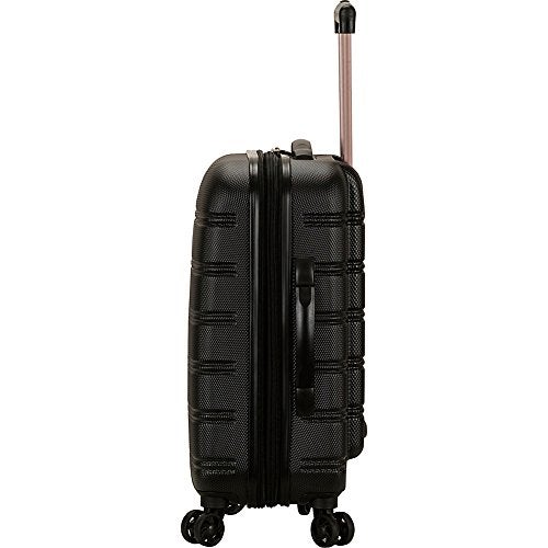 Rockland Melbourne Lightweight Expandable Hardside Spinner Wheel Luggage in Pink - Image 4